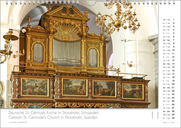 Ein Orgelkalender: das Novemberblatt.